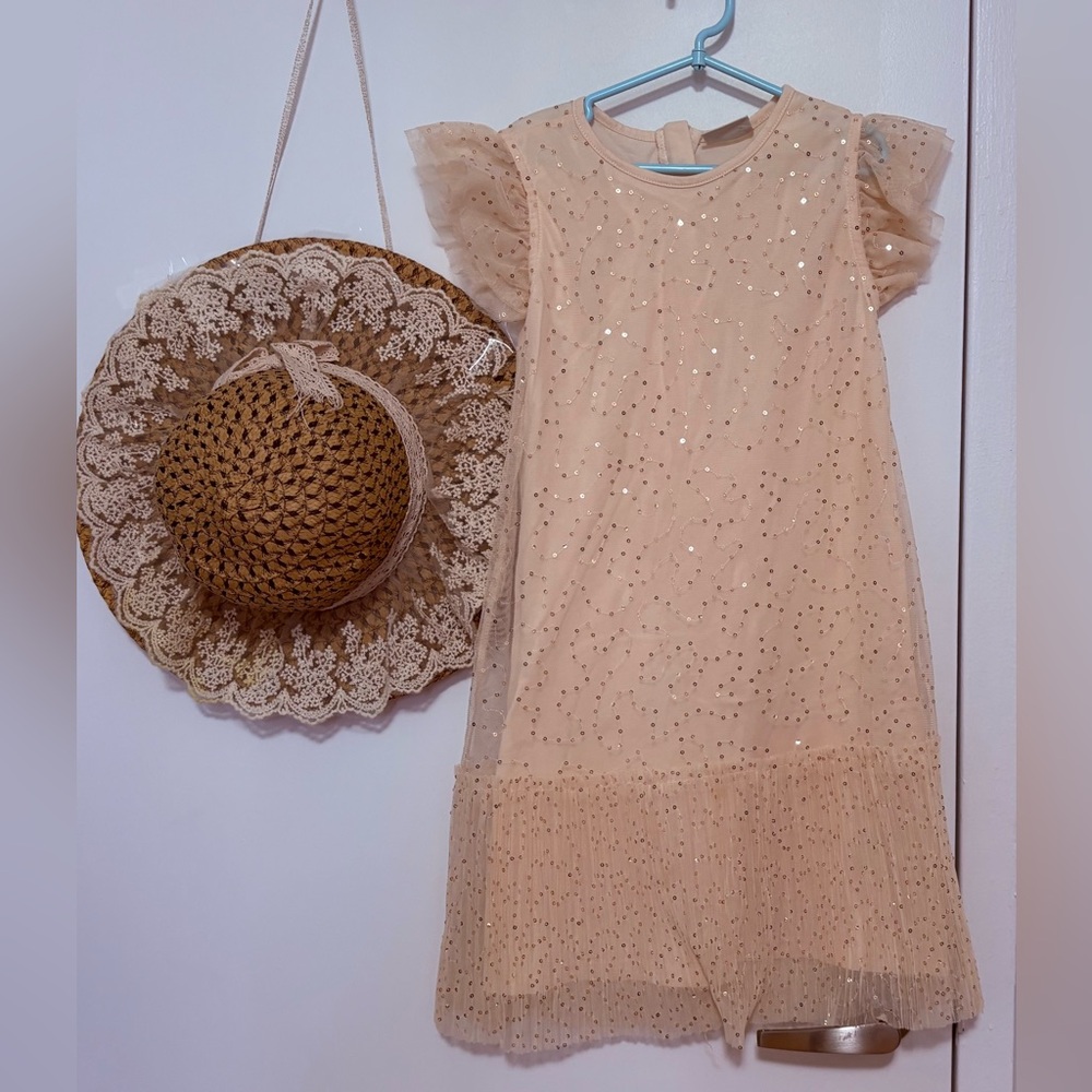 LC Waikiki Elegant Cream Kids Formal Dress